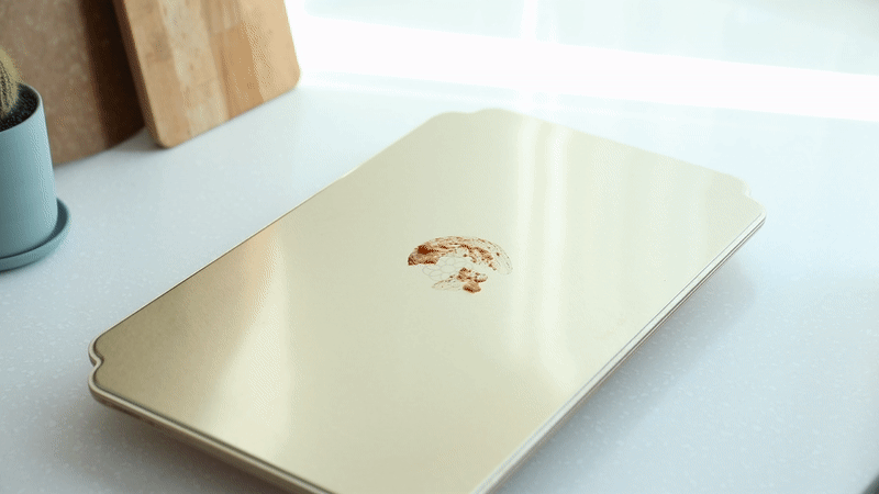 STAINLESS STEEL TOP WOOD DECO PLATE