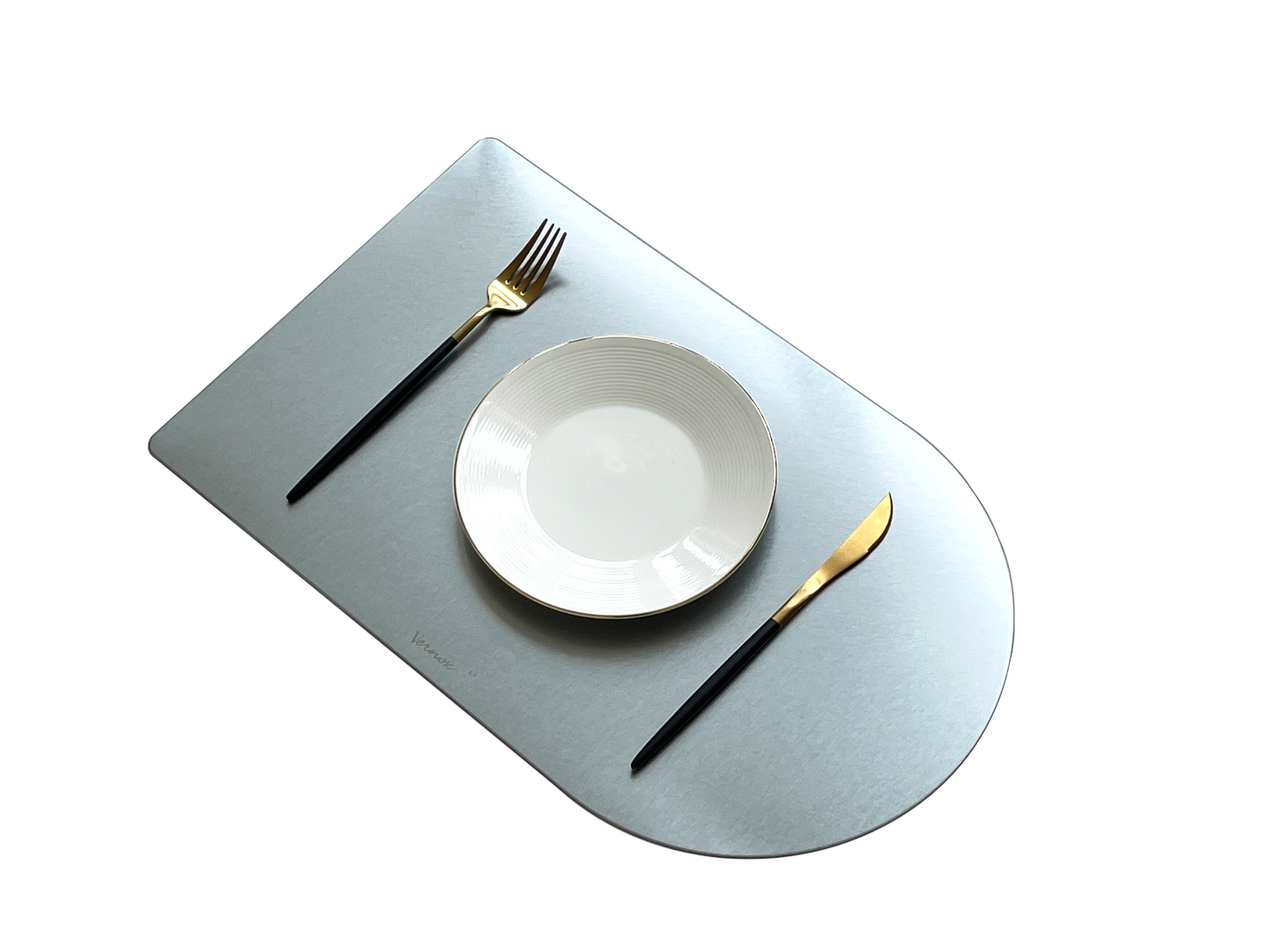 STAINLESS STEEL HALF MOON PLACEMAT