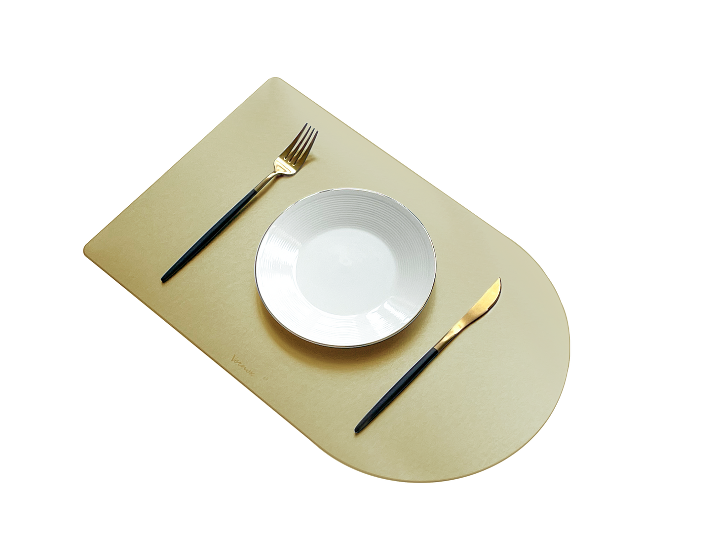 STAINLESS STEEL HALF MOON PLACEMAT